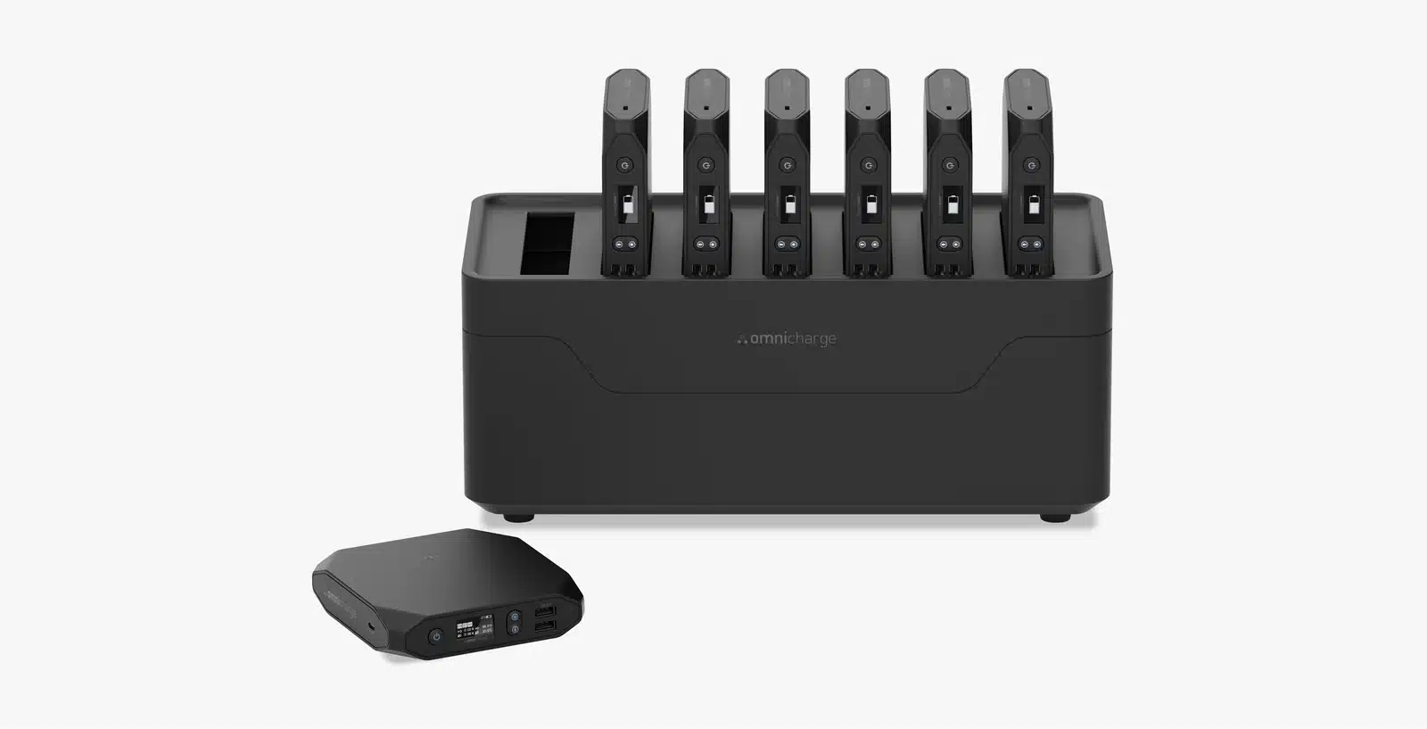 Station Omni 20C+ et batterie portable, vue produit